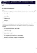 ExCPT test 2 questions with correct answers graded A&plus;