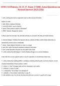 ISTM 210 Phinney Exam 3 &lpar;Chapters 15&ndash;17&rpar; Actual Questions and Revised Answers &ndash; TAMU 2025&sol;2026 Updated Study Guide