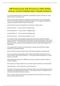 MRI Practice Exam with all Correct & 100&percnt; Verified Answers &vert;Actual Complete Exam&vert; Already Graded A&plus;