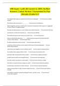 MRI Exam 1 with All Correct & 100&percnt; Verified Answers &vert;Latest Version&vert; Guaranteed to Pass &lpar;Already Graded A&plus;&rpar;