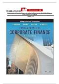 Test bank for fundamentals of corporate finance 5th edition by robert parrino david kidwell bates gillan