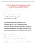 MKT 301 Exam 1 Faulds Questions With Accurate Answers 100&percnt; Solved 