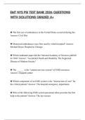 EMT NYS PSI TEST BANK 2026 QUESTIONS WITH SOLUTIONS GRADED A&plus;