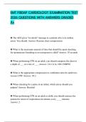 EMT FISDAP CARDIOLOGY EXAMINATION TEST 2026 QUESTIONS WITH ANSWERS GRADED A&plus;