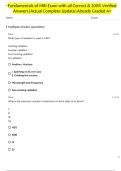 Fundamentals of MRI Exam with all Correct & 100&percnt; Verified Answers&vert;Actual Complete Update&vert;Already Graded A&plus;