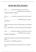 ECON 201 WVU EXAM 3 QUESTIONS AND ANSWERS 2026