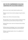 EMT NYS PSI COMPREHENSIVE EXAM 2026 QUESTIONS WITH SOLUTIONS GRADED A&plus;
