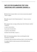 EMT NYS PSI EXAMINATION TEST 2026 QUESTIONS WITH ANSWERS GRADED A&plus;