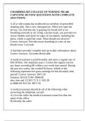 CHAMBERLAIN COLLEGE OF NURSING NR 446 CAPSTONE REVIEW QUESTIONS WITH COMPLETE SOLUTIONS