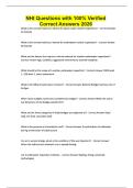 NHI Questions with 100&percnt; Verified Correct Answers 2026