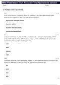 NHA Pharmacy Tech Practice Test Questions solved