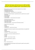 MRI Post Test Exam with all Correct & 100&percnt; Verified Answers &vert;Actual Complete Exam&vert; Guaranteed to Pass
