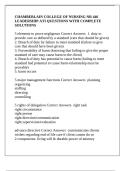 CHAMBERLAIN COLLEGE OF NURSING NR 446 LEADERSHIP ATI QUESTIONS WITH COMPLETE SOLUTIONS