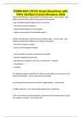 FHWA-NHI-130101 Exam Questions with 100&percnt; Verified Correct Answers 2026
