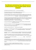 The MRI Exam and Anatomy&comma; Part I with all Correct & Verified Answers&vert; Actual Complete Update&vert; Already Graded A&plus;