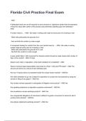 Florida Civil Practice Final Exam Florida Civil Practice Final Exam