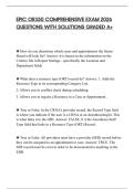 EPIC OR350 COMPREHENSIVE EXAM 2026 QUESTIONS WITH SOLUTIONS GRADED A&plus;