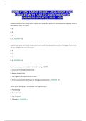 IDENTIFYING LARGE VESSEL OCCLUSION &lpar;LVO&rpar; STROKES WITH FAST-ED QUESTIONS WITH ANSWERS UPDATED 2025 - 2026