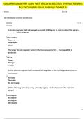 Fundamentals of MRI Exam With All Correct & 100&percnt; Verified Answers&vert;Actual Complete Exam&vert;Already Graded A&plus;