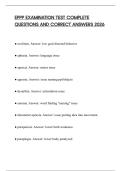 EPPP EXAMINATION TEST COMPLETE QUESTIONS AND CORRECT ANSWERS 2026