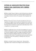 EXTRON AV ASSOCIATE PRACTICE EXAM BUNDLE 2026 QUESTIONS WITH VERIFIED ANSWERS