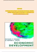 Economic Development (13th Edition, Todaro & Smith) – Complete Test Bank Chapters 1–15 with Appendix Exam and Verified Q&As