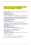ITSY 2400 CHAPTER 6 EXAM QUESTIONS WITH 100&percnt; CORRECT ANSWERS 