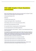 ITSY 2400 Chapter 4 Exam Questions and Answers 