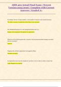 ARM 400 Actual Final Exam &vert; Newest  Version 2025&sol;2026 &vert; Complete with Correct  Answers &vert; Graded A&plus; 