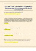 ARM 400 Exam &vert; Newest 2025&sol;2026 Update &vert;  Questions and Correct Answers &vert; Graded A  &lpar;100&percnt; Correct&rpar; 