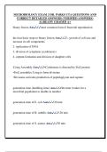 MICROBIOLOGY EXAM 3 DR&period; PARKS UTA QUESTIONS AND  CORRECT DETAILED ANSWERS &lpar;VERIFIED ANSWERS&rpar;  ALREADY GRADED A&plus; 