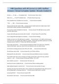 MRI Questions with All Correct & 100&percnt; Verified Answers &vert;Actual Complete Update&vert; Already Graded A&plus;