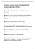 FAC 023 ACTUAL EXAM 2026 QUESTIONS AND COMPLETE ANSWERS