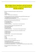 MRI Multiple Choice Questions with all Correct & 100&percnt; Verified Answers &vert;Actual Complete Exam&vert; Already Graded A&plus;