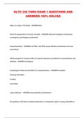 HLTH 342 TAMU EXAM 1 QUESTIONS AND ANSWERS 100&percnt; SOLVED &period;&period;&period;