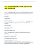 ITSY 2400 CHAPTER 3 EXAM QUESTIONS AND ANSWERS 
