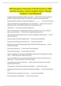 MRI Procedures Final Exam with All Correct & 100&percnt; Verified Answers&vert; Actual Complete Exam&vert; Already Graded A&plus; &lpar;Just Released&rpar;