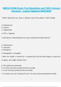 NWCA &ndash; CCMA Exam Test Questions and 100&percnt; Correct Answers &lpar;Latest Updated 2025&sol;2026&rpar; &ndash; Complete Certification Study Material