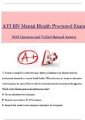 ATI RN Mental Health Proctored Exam with Different Versions 2026/ NGN Questions and Verified Rational Answers