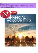 Solution Manual Financial Accounting 11th Edition Robert Libby&comma; Patricia Libby&comma; Complete Chapters 1 &ndash; 13
