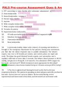PALS Pre-Course Assessment Exam 2025 Newest Updated Questions and Correct Answers &lpar;2025 &sol; 2026&rpar; &lpar;Verified Answers by Expert&rpar;