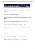 VDV Study Guide v1&period;0 QUESTIONS WITH COMPHREHESIVE SOLUTIONS