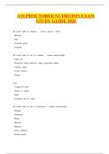 ATI PROCTORED NUTRITION EXAM STUDY GUIDE 2026