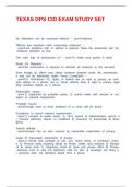 TEXAS DPS CID EXAM STUDY SET&period;docx