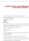 NURSING 400 FINAL EXAM COMBINED STUDY GUIDES WITH CORRECT ANSWERS