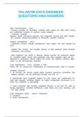 PALANTIR DATA ENGINEER QUESTIONS AND ANSWERS&period;docx