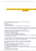 NUR 2241 FINAL EXAM STUDY GUIDE WITH CORRECT VERIFIED ANSWERS
