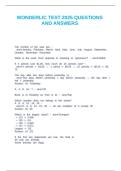WONDERLIC TEST 2025 QUESTIONS AND ANSWERS&period;docx