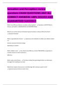 Sensation and Perception review questions EXAM QUESTIONS AND ALL CORRECT ANSWERS 100&percnt; SOLVED AND GUARANTEED SUCCESS&excl;&excl;