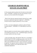 CHARLES BARNES REAL ESTATE EXAM PREP QUESTIONS AND ANSWERS 2026